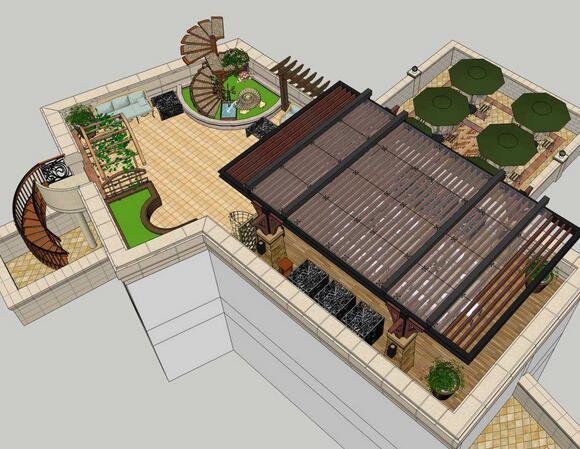 浅析屋顶花园结构的设计与施工